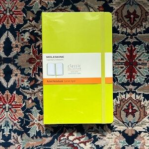 Moleskine Lime Hardcover Ruled Notebook with Elastic Band